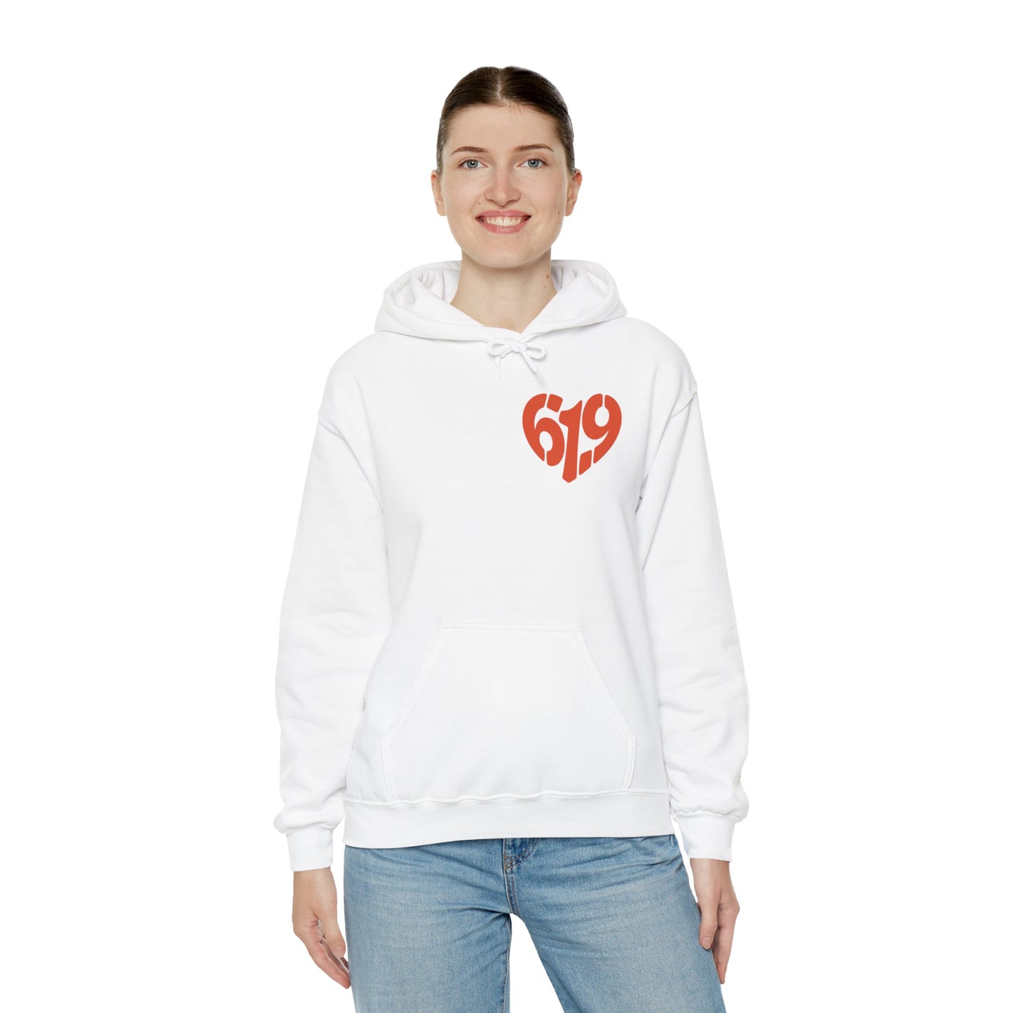 619 Heart San Diego Area Code Premium Hoodie