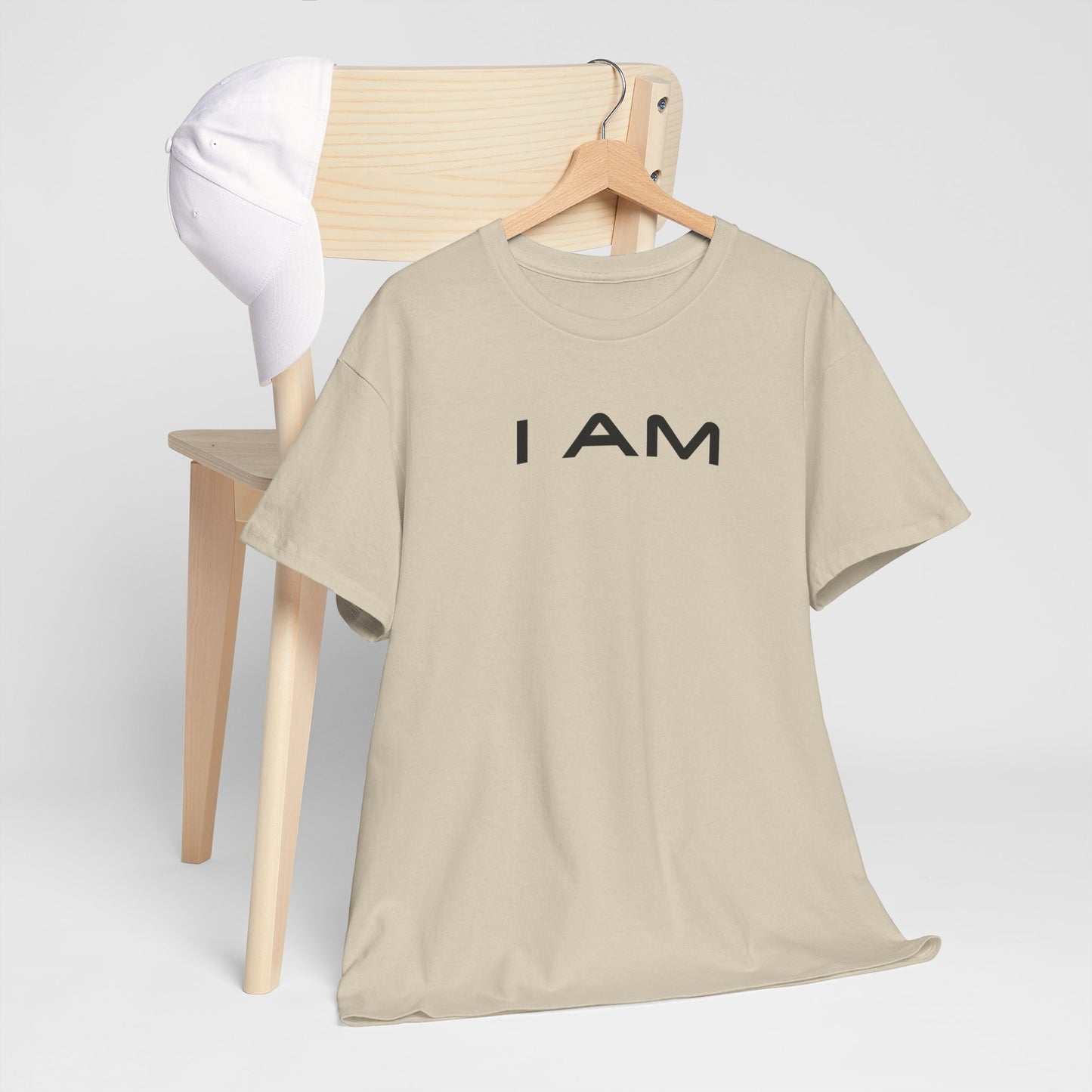 I AM Unisex Heavy Cotton Tee - Inspirational Graphic T-Shirt