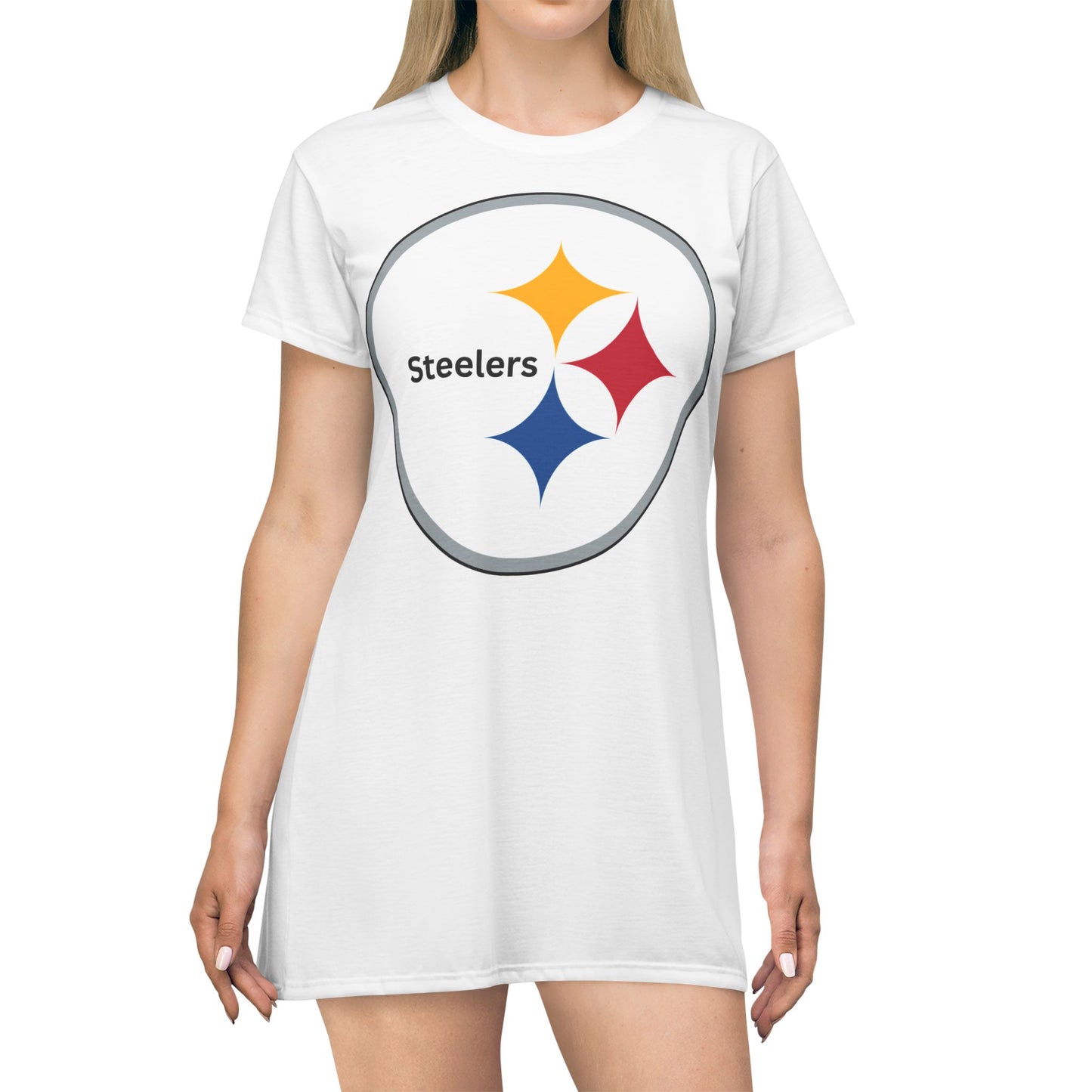 Game Day Steelers T-Shirt Dress (AOP)