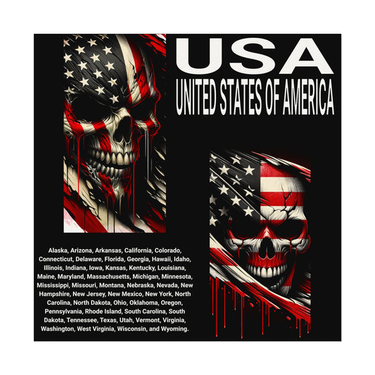 USA Textured Watercolor Matte Posters