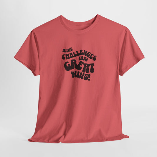 Challenge Accepted: Motivational Unisex Cotton Tee
