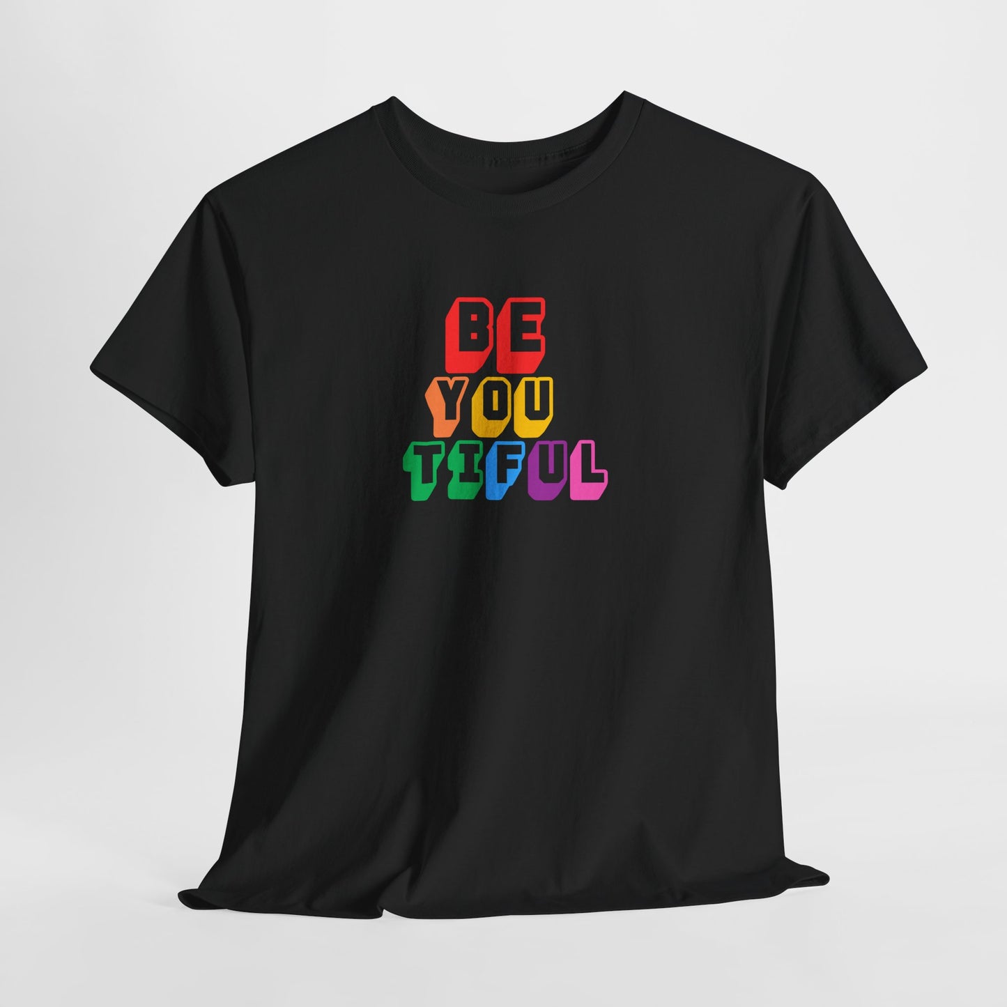 BeYOUtiful Color Block Graphic Tee
