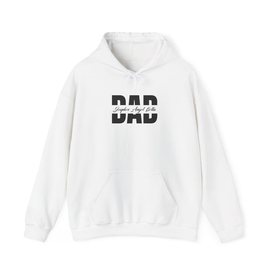 Dad and his kids Unisex Heavy Blend™ Hooded Sweatshirt