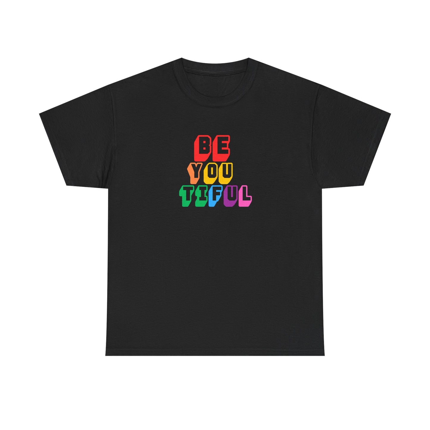 BeYOUtiful Color Block Graphic Tee