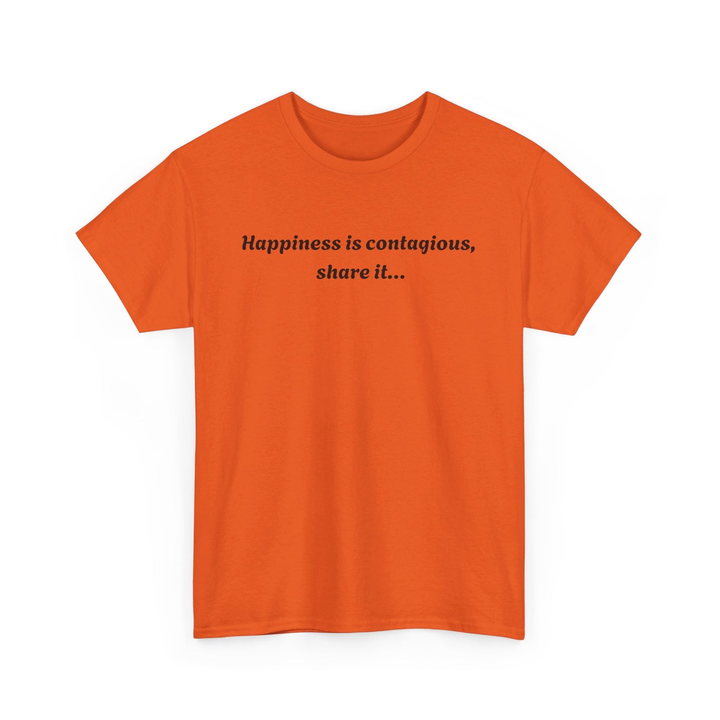 Happiness is contagious Unisex Heavy Cotton Tee