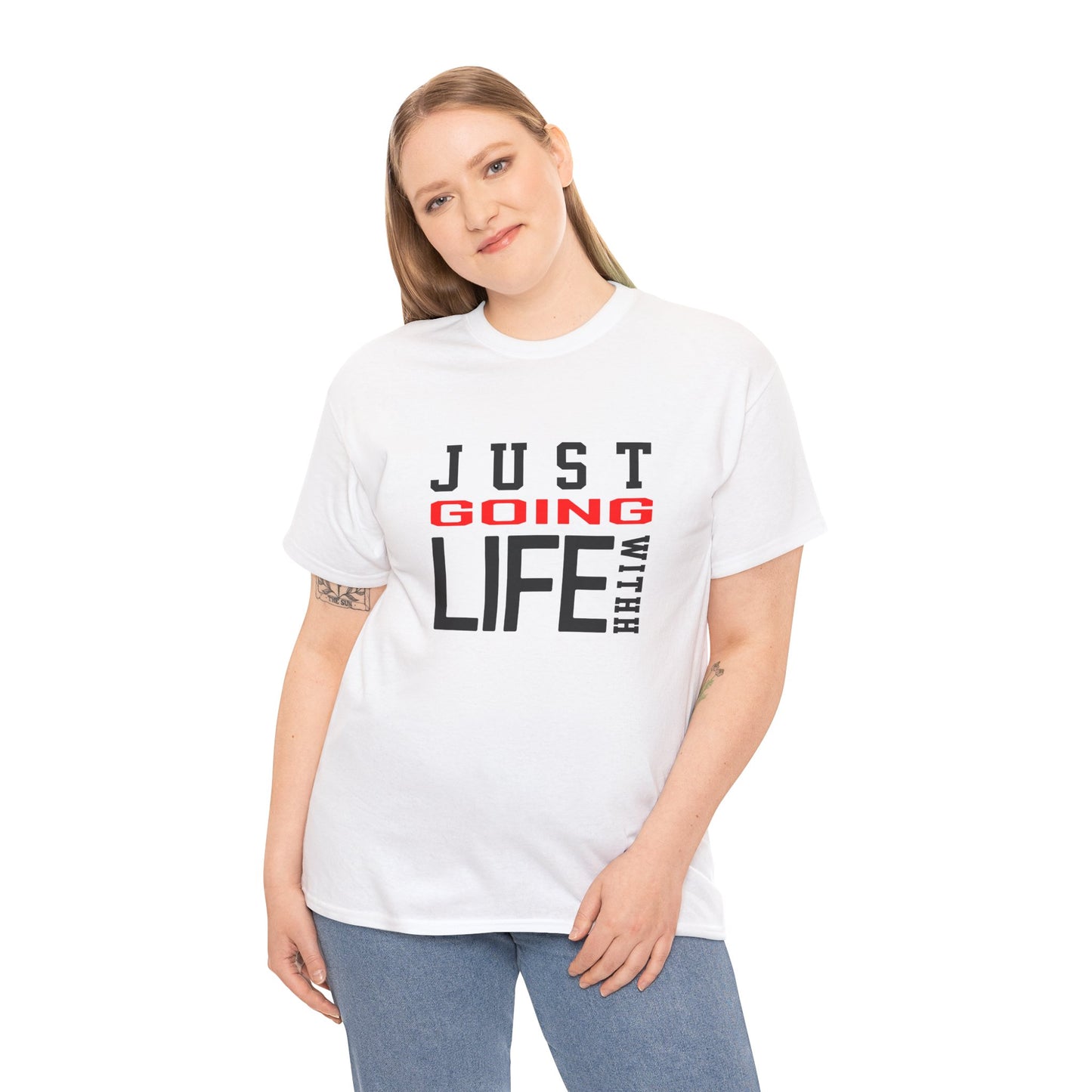 Just Going With Life Premium Aesthetic Minimalist Tee