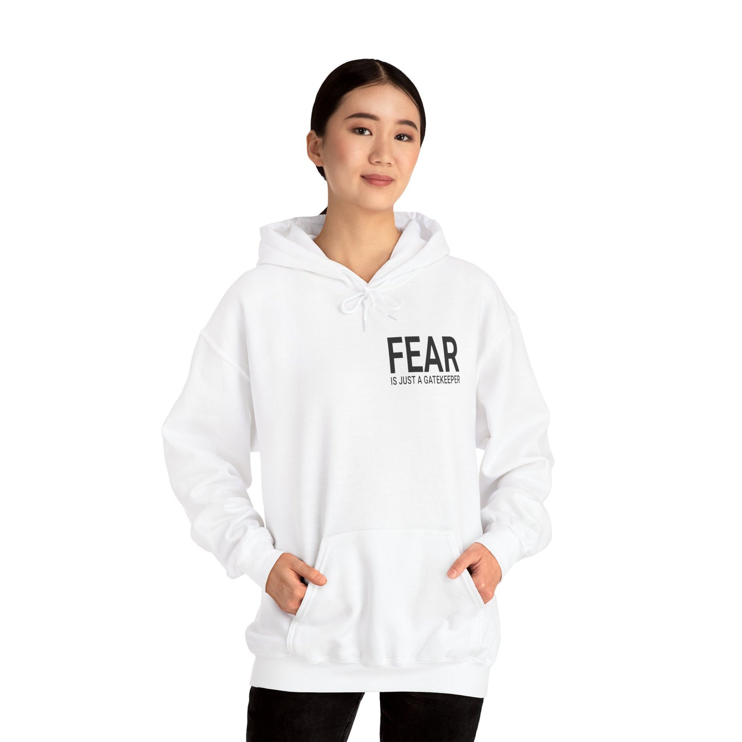 Fear Is Just a Gatekeeper Motivational Premium Hoodie