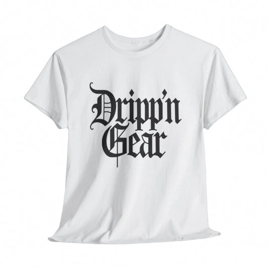 Unisex tee showing Dripp'N Gear logo above San Diego skyline graphic