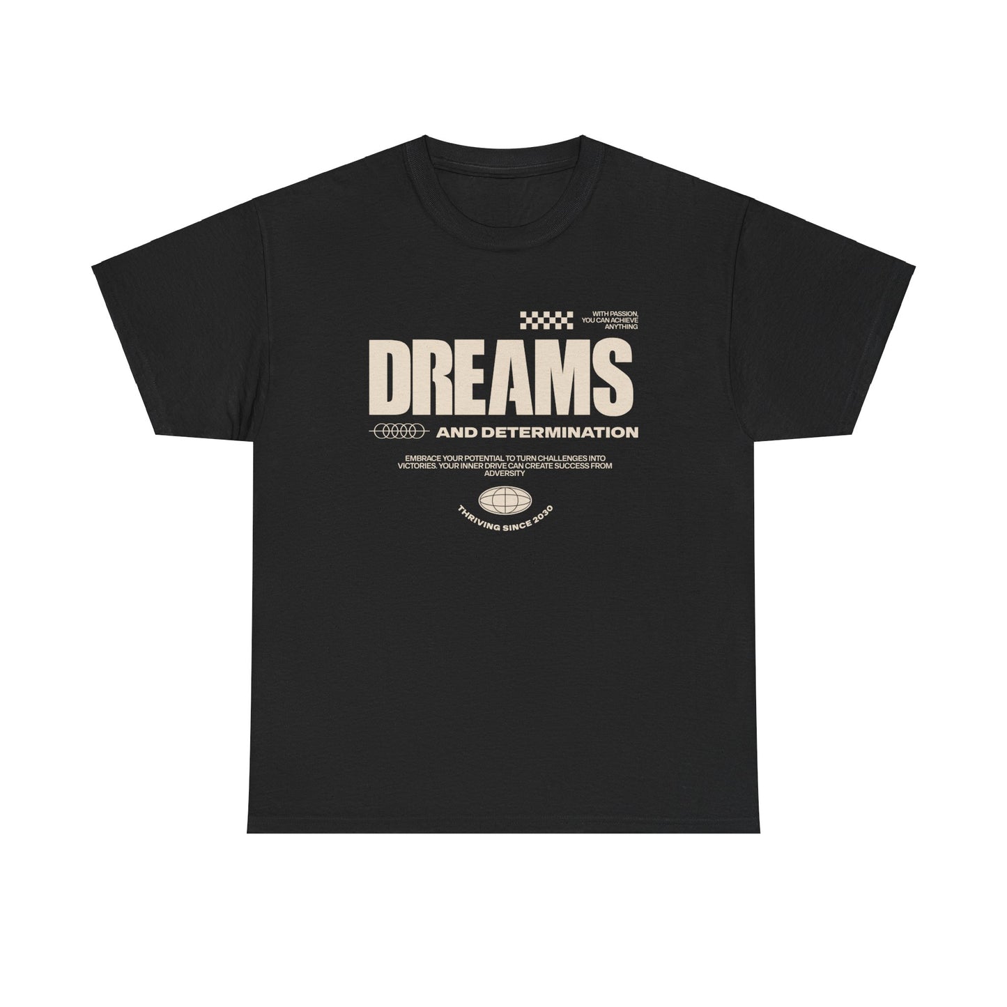 Accept your Dreams and determination, and use them to overcome these obstacles, Heavy Cotton T-Shirt for Unisex