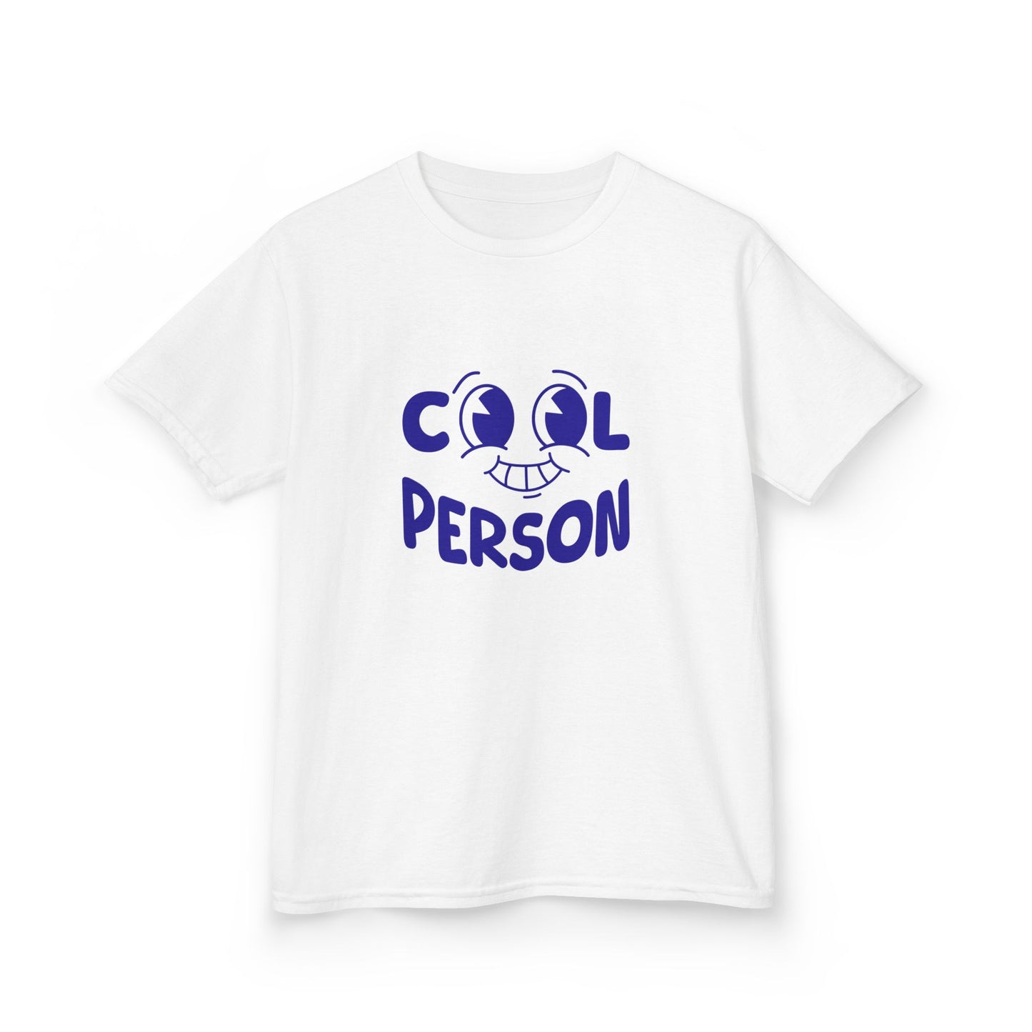 Positive Energy: Kids "Cool Person" Premium Smiley Graphic Tee