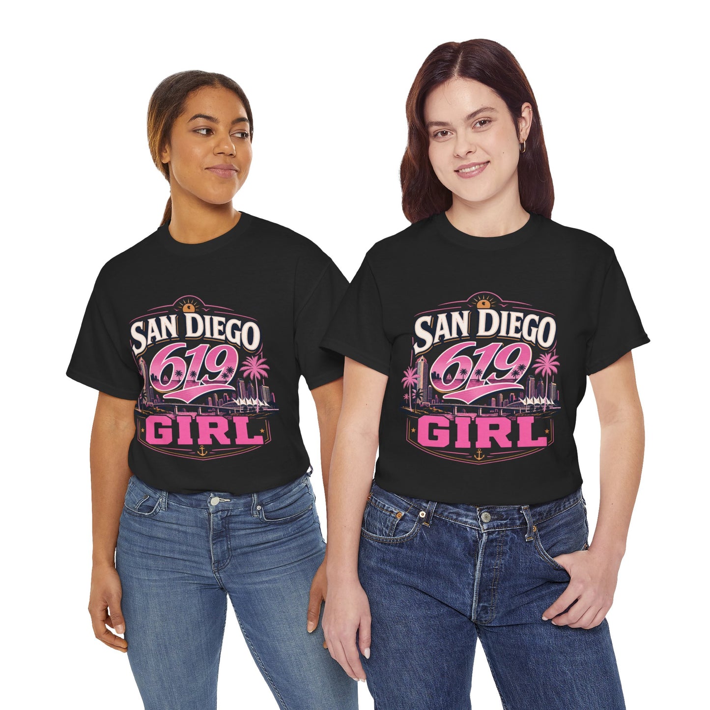 San Diego 619 Girl Retro Tee