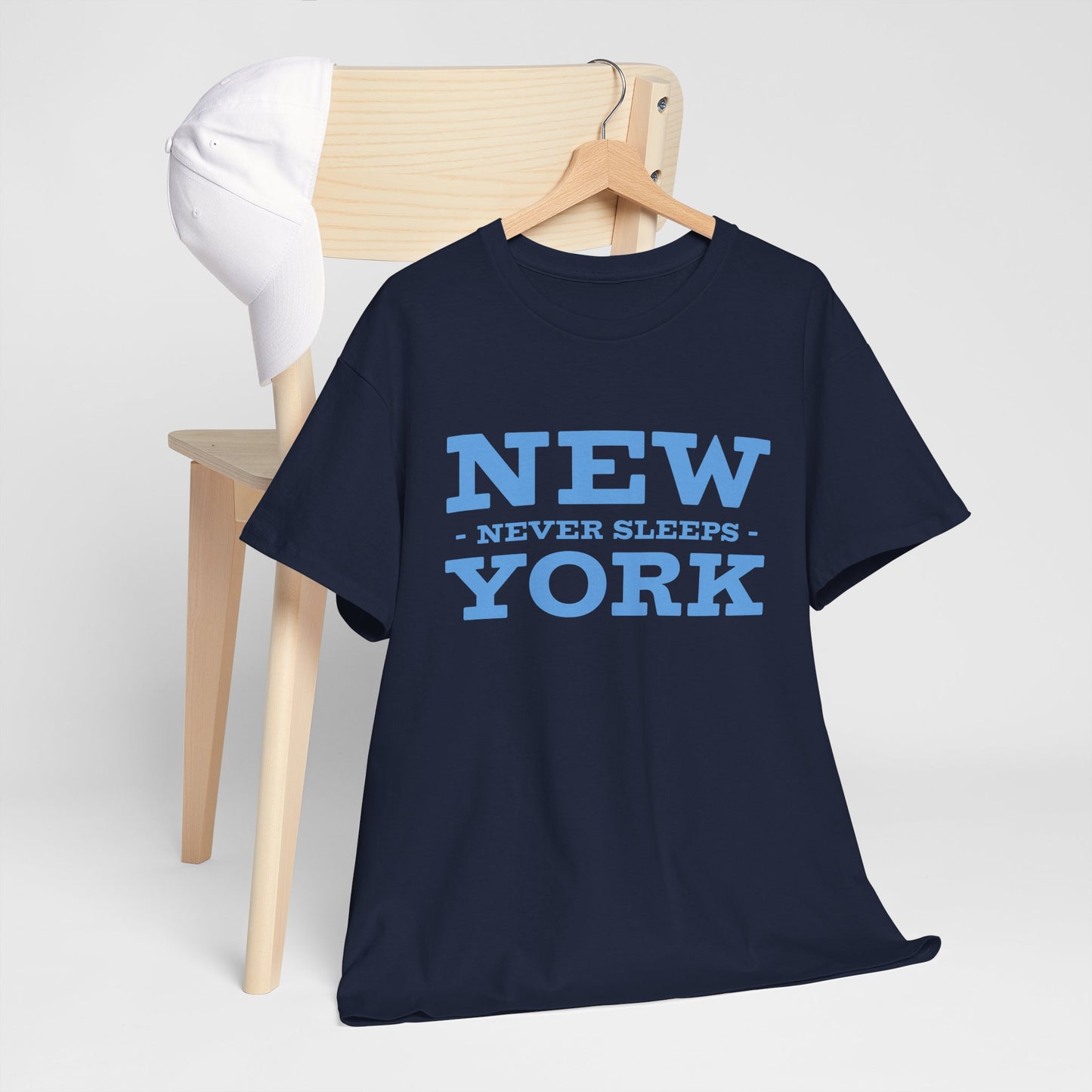 New York Never Sleeps T-Shirt - Unisex Heavy Cotton Tee