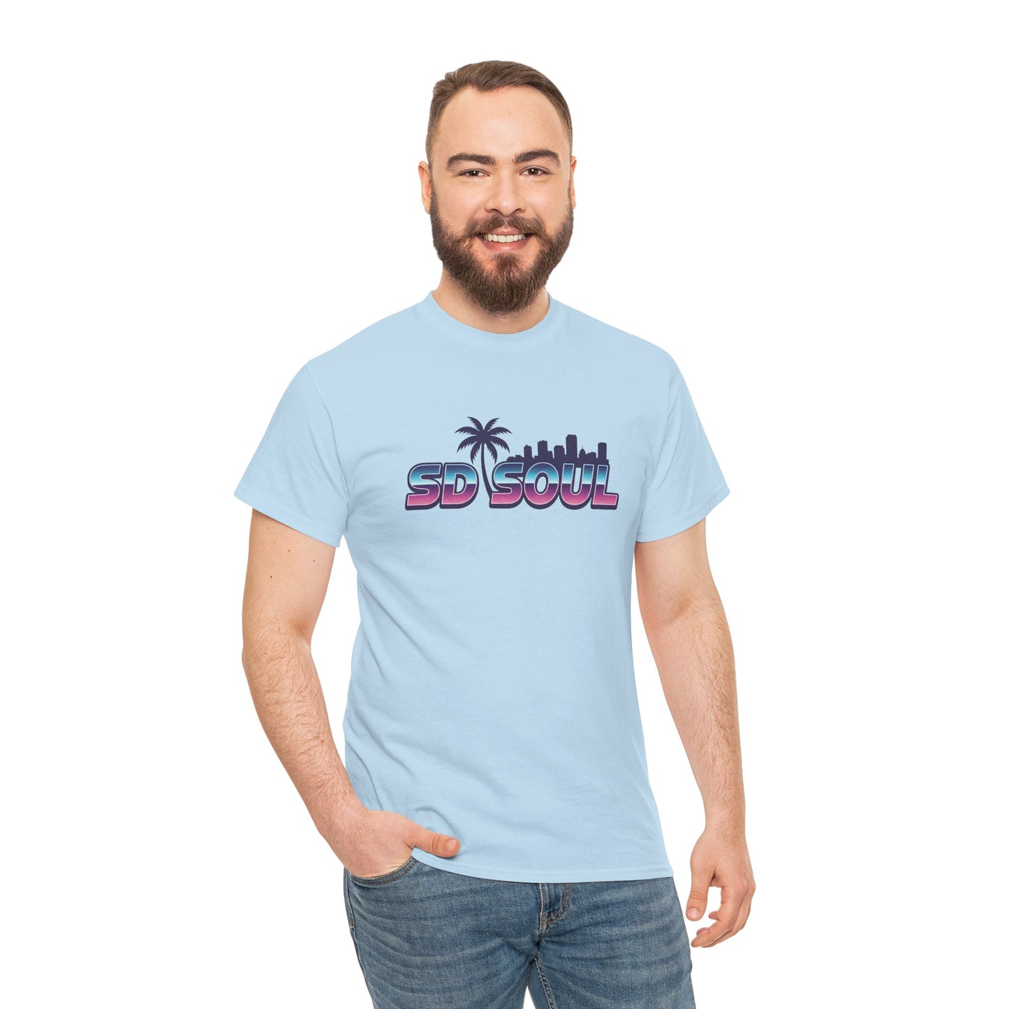 San Diego Soul: Retro Palm Premium Beach Vibe Tee