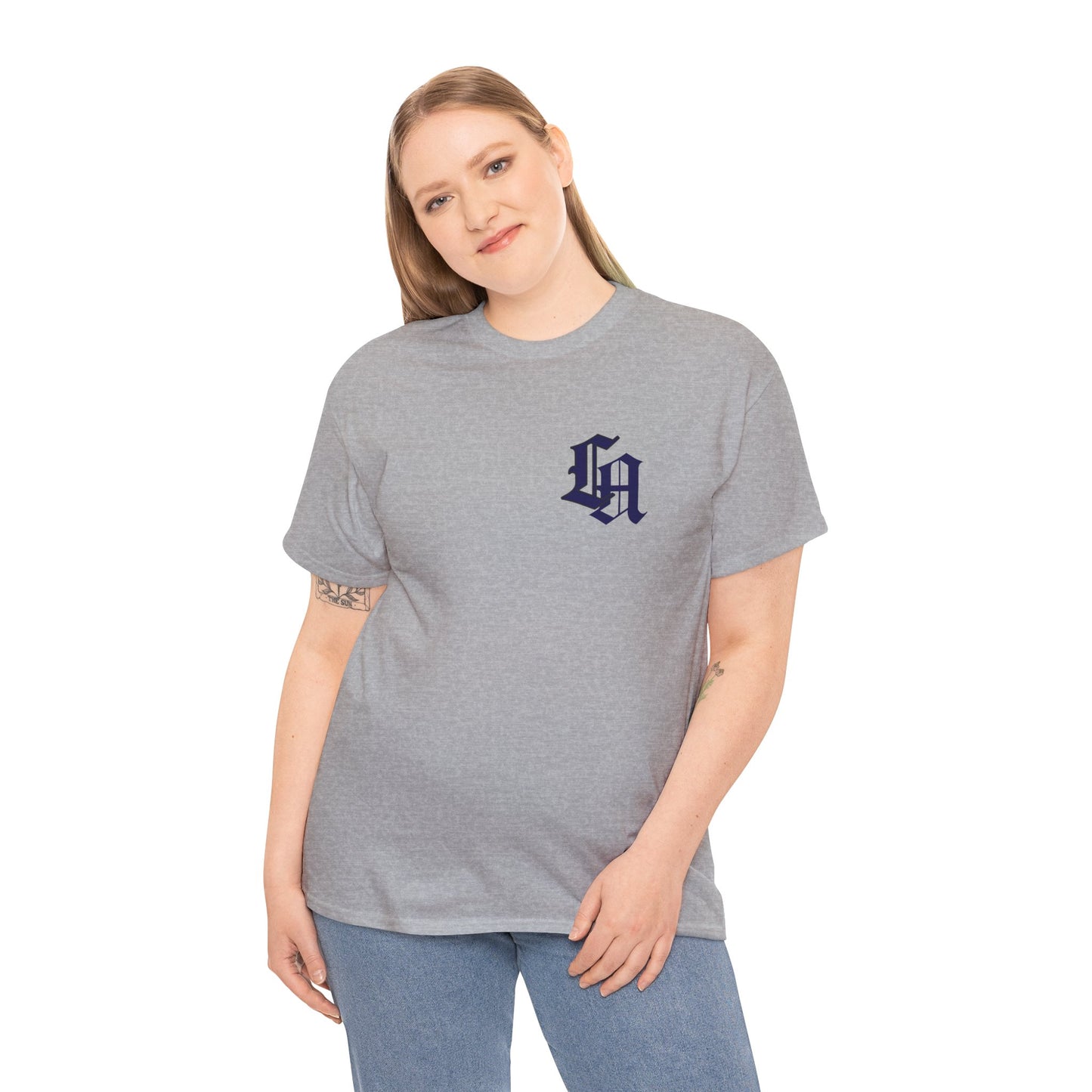 Gothic LA Minimalist Chest Tee: Premium Urban Streetwear