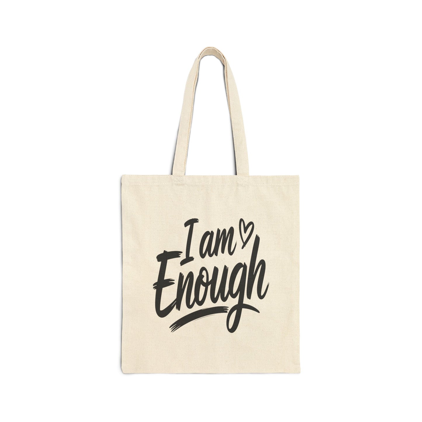 Wear Your Worth: I Am Enough Premium Canvas Market Tote