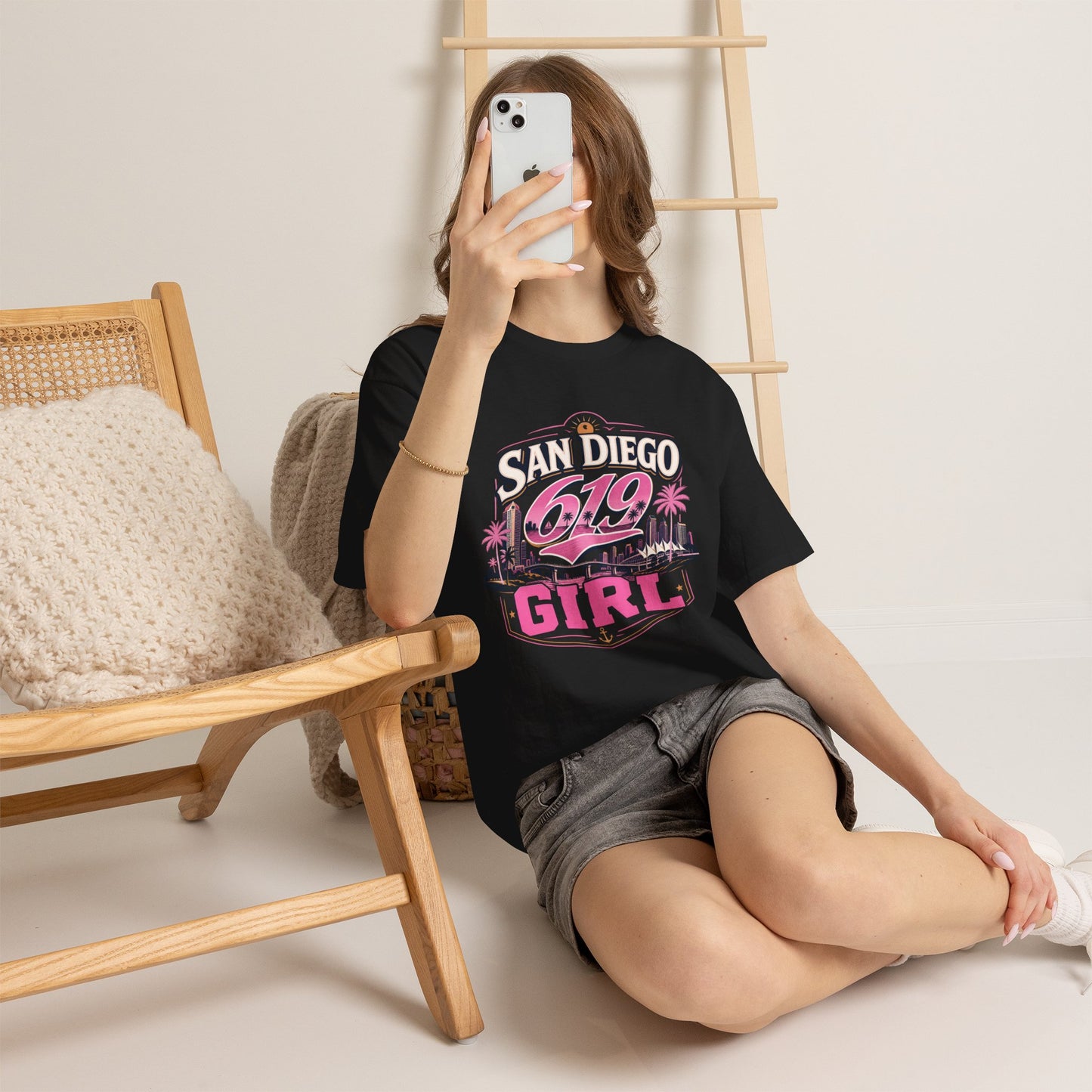San Diego 619 Girl Retro Tee