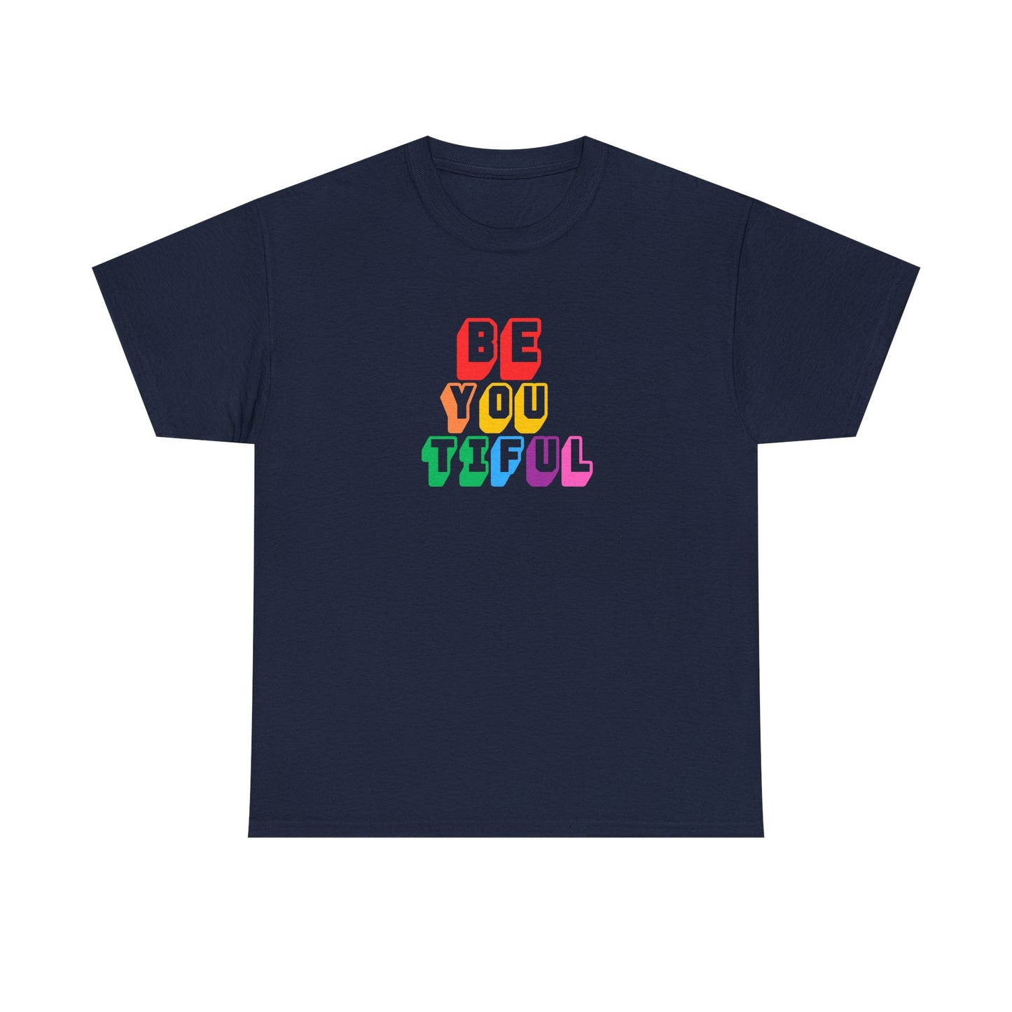 BeYOUtiful Color Block Graphic Tee
