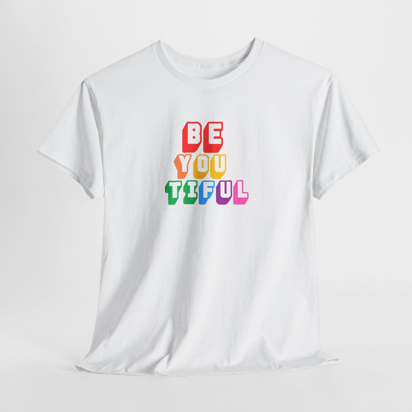 BeYOUtiful Color Block Graphic Tee