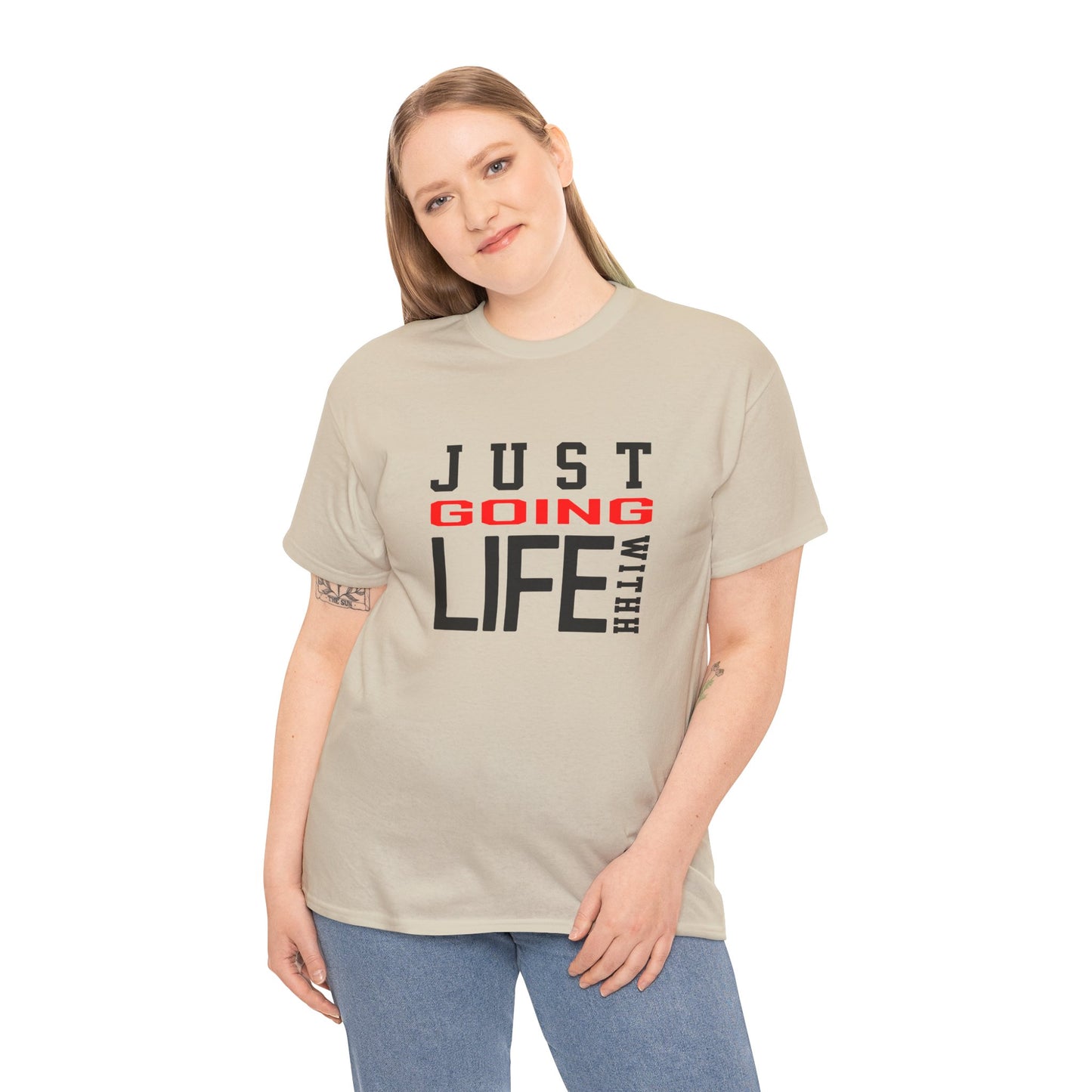 Just Going With Life Premium Aesthetic Minimalist Tee