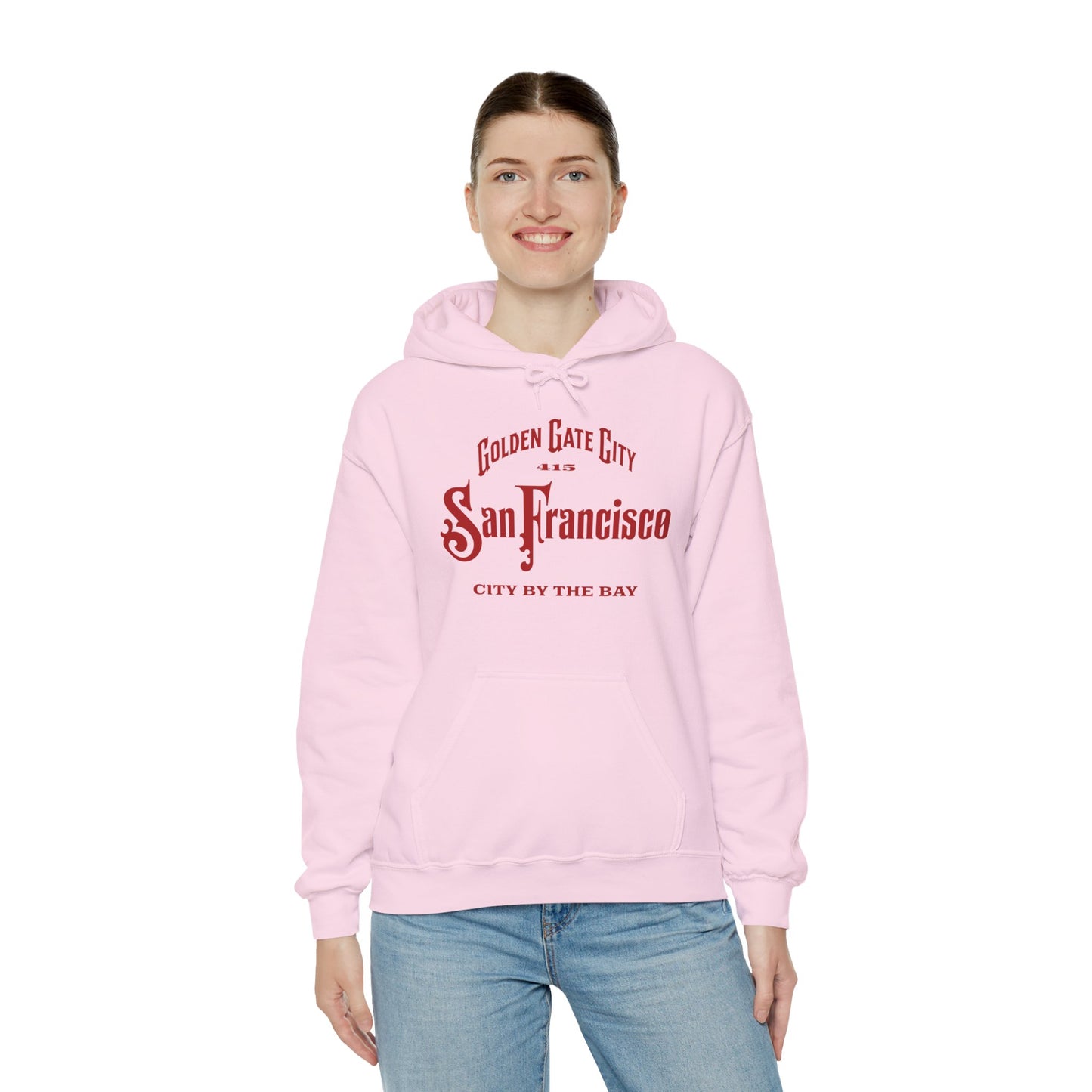 San Francisco City by the Bay Vintage Script Hoodie