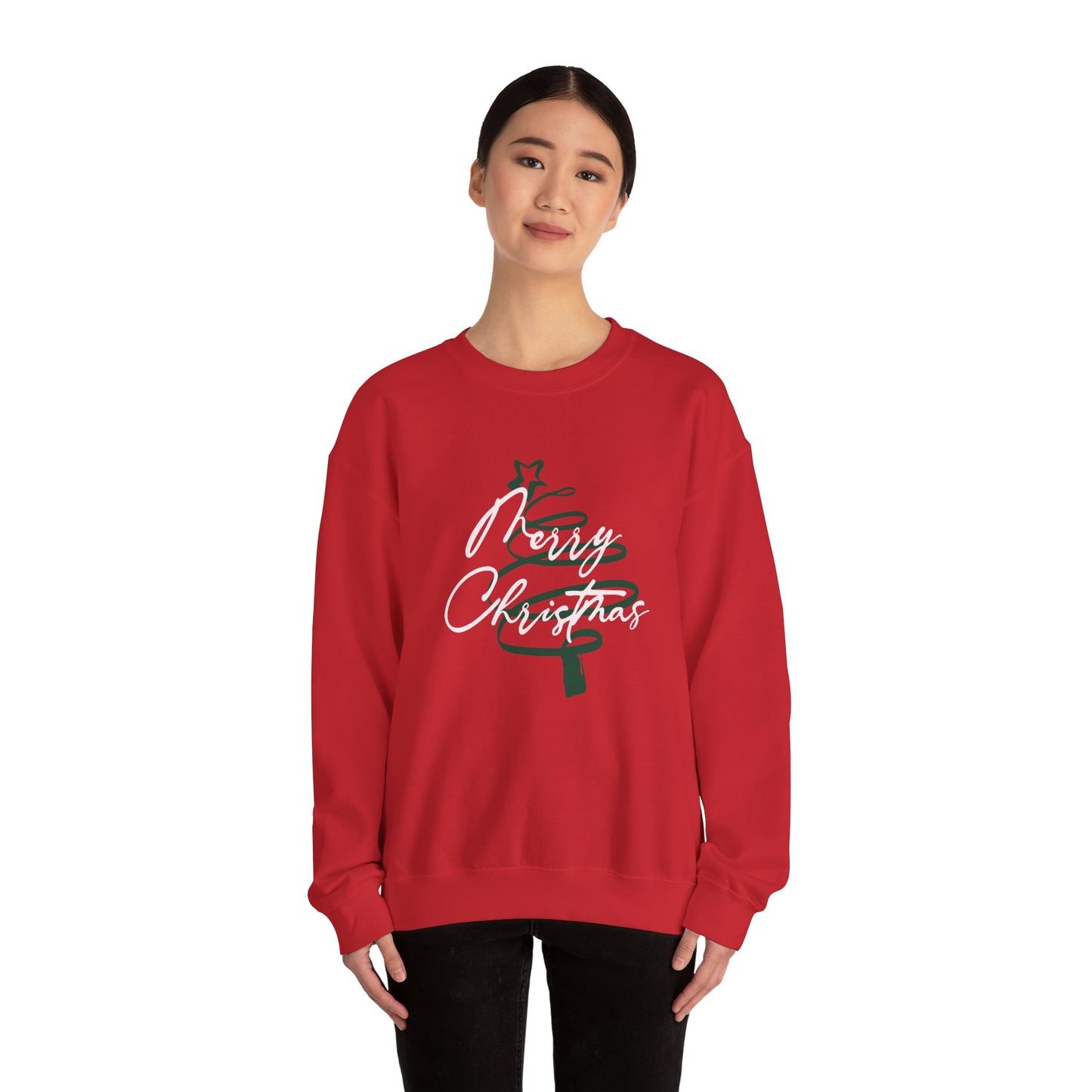 Festive Merry Christmas Unisex Crewneck Sweatshirt