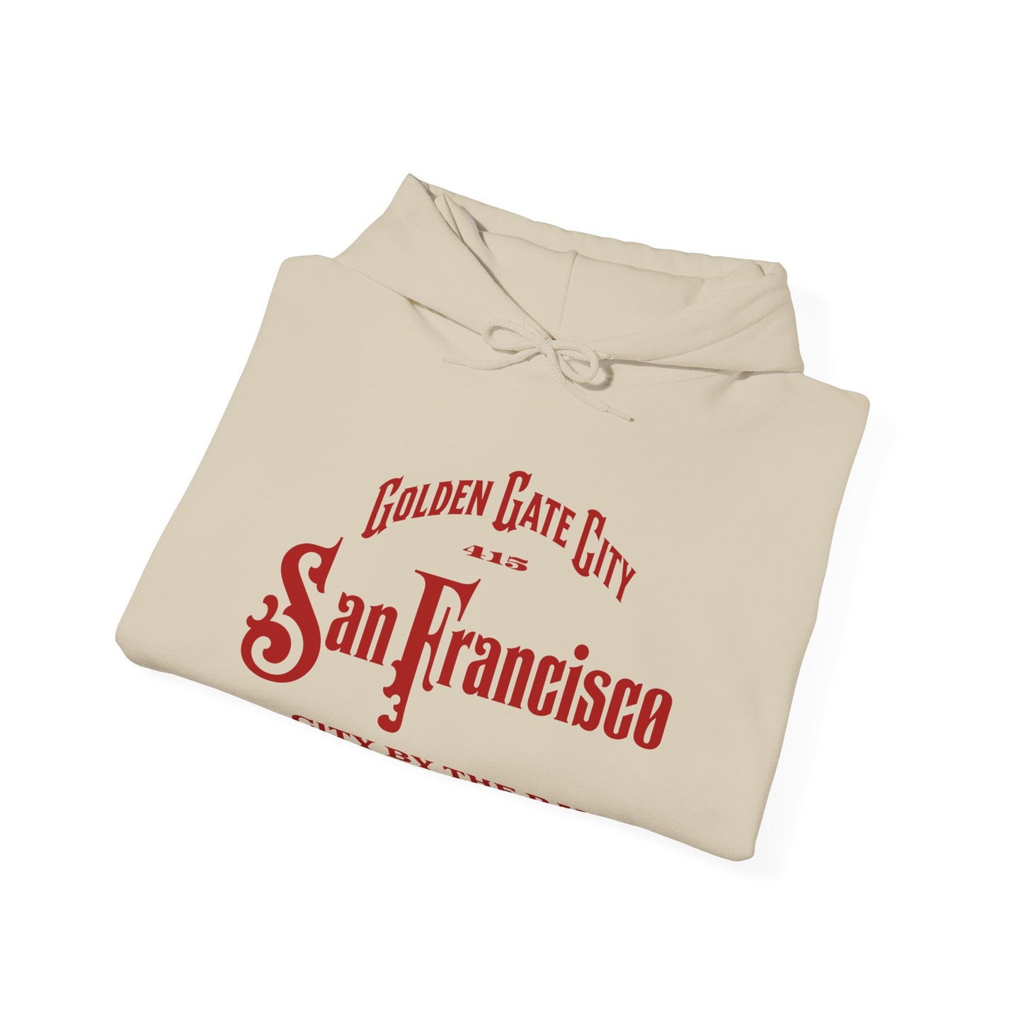San Francisco City by the Bay Vintage Script Hoodie