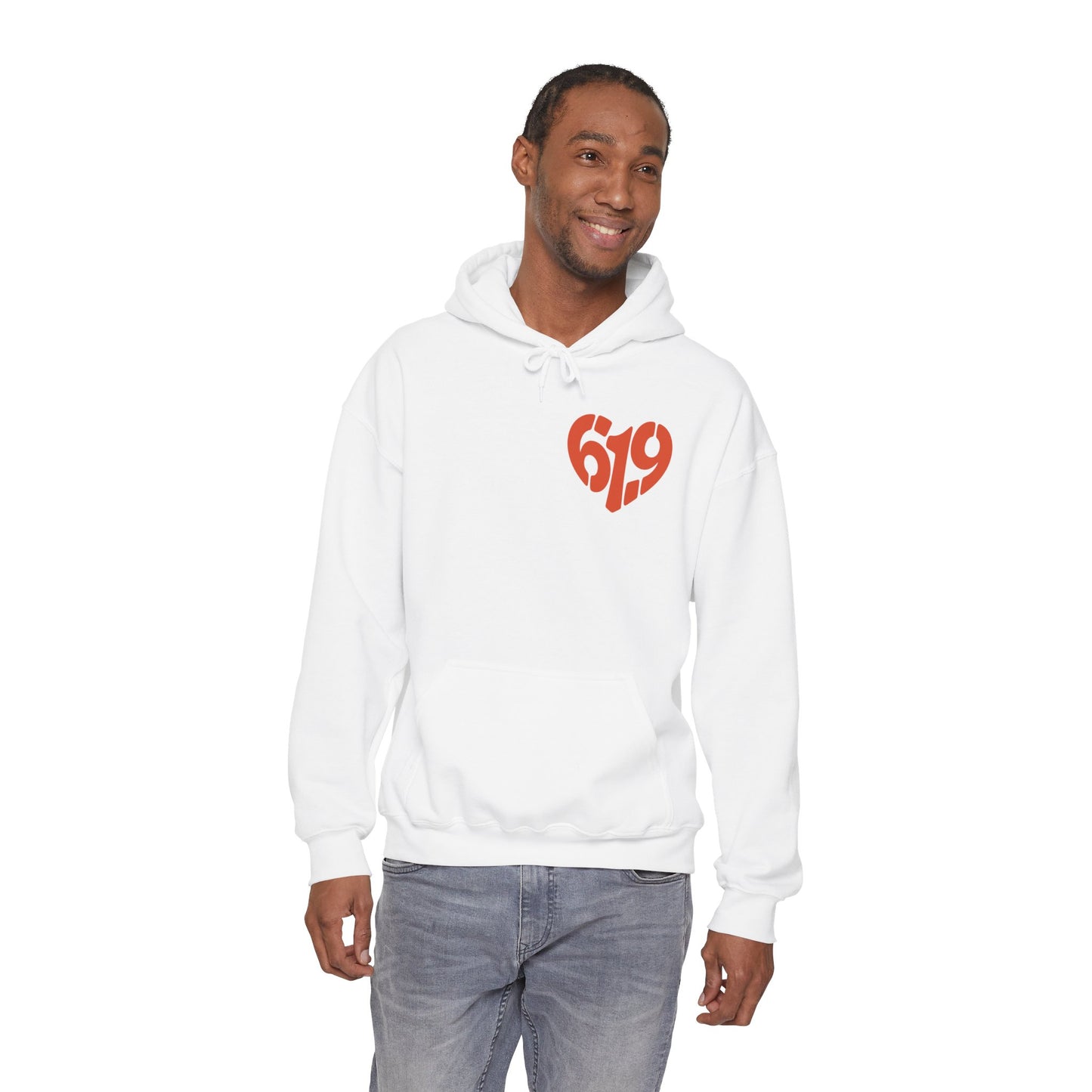 619 Heart San Diego Area Code Premium Hoodie