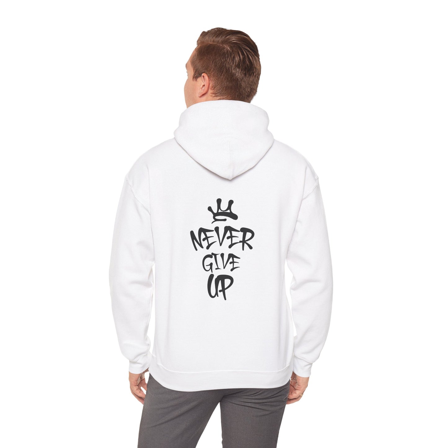 Never Give Up Motivational Hoodie