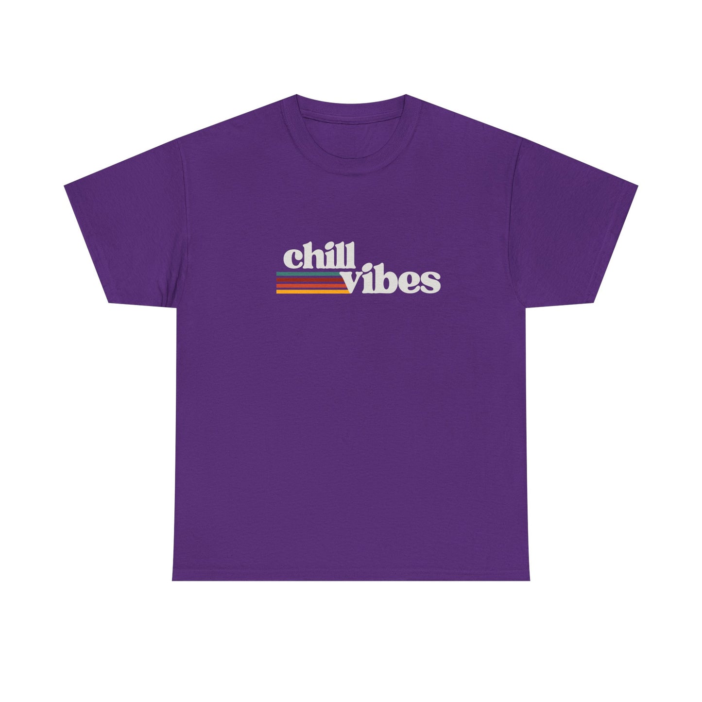 Sunset Soul: Chill Vibes Retro Stripe Premium Graphic Tee