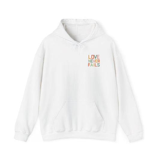 Love Never Fails Hoodie - Unisex