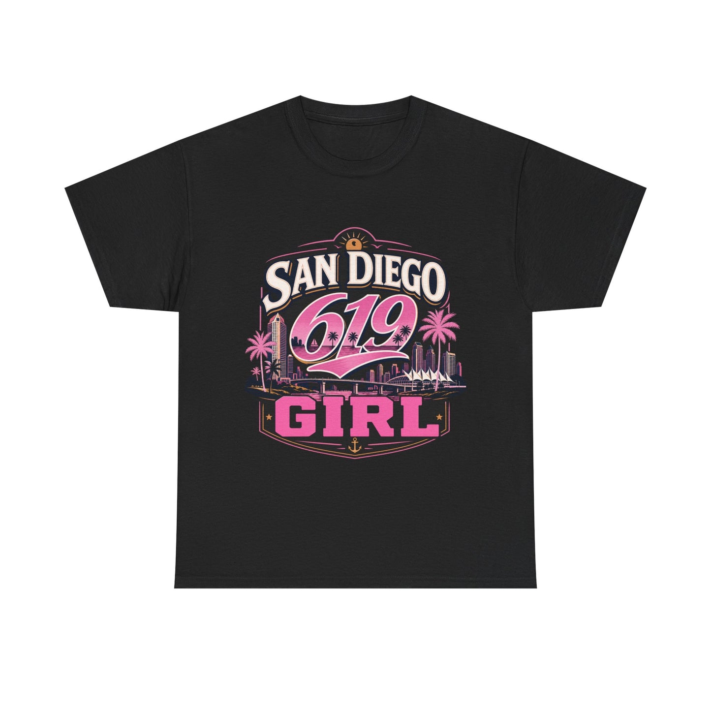 San Diego 619 Girl Retro Tee