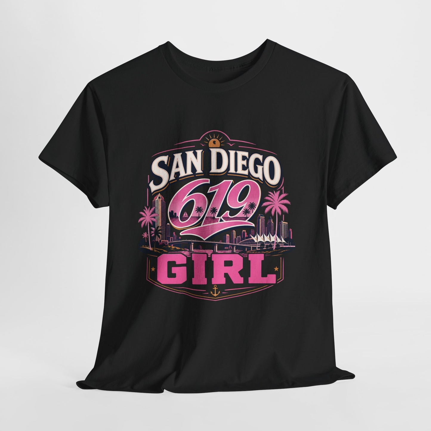 San Diego 619 Girl Retro Tee