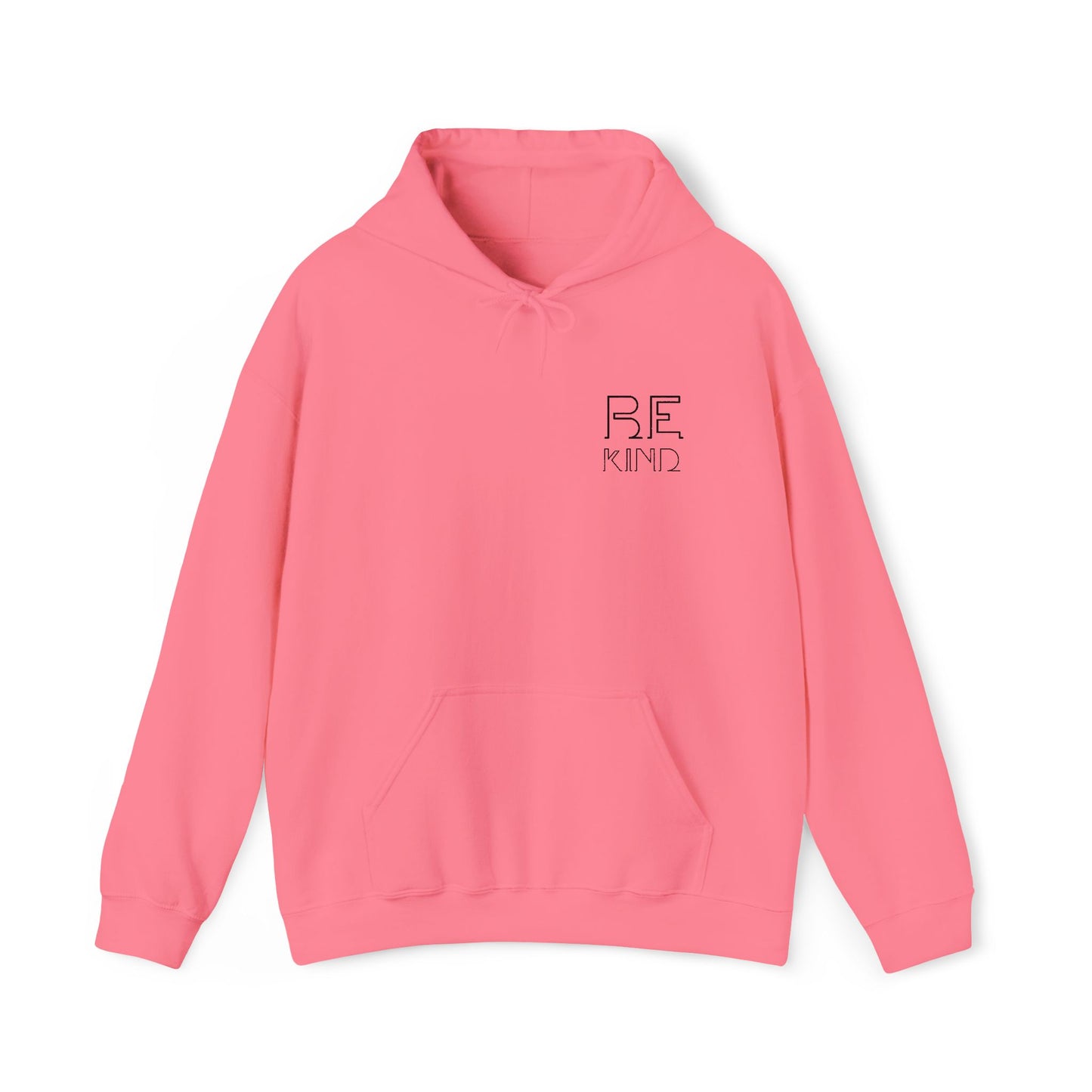 Be Kind: Minimalist Embroidered Chest Print Premium Hoodie