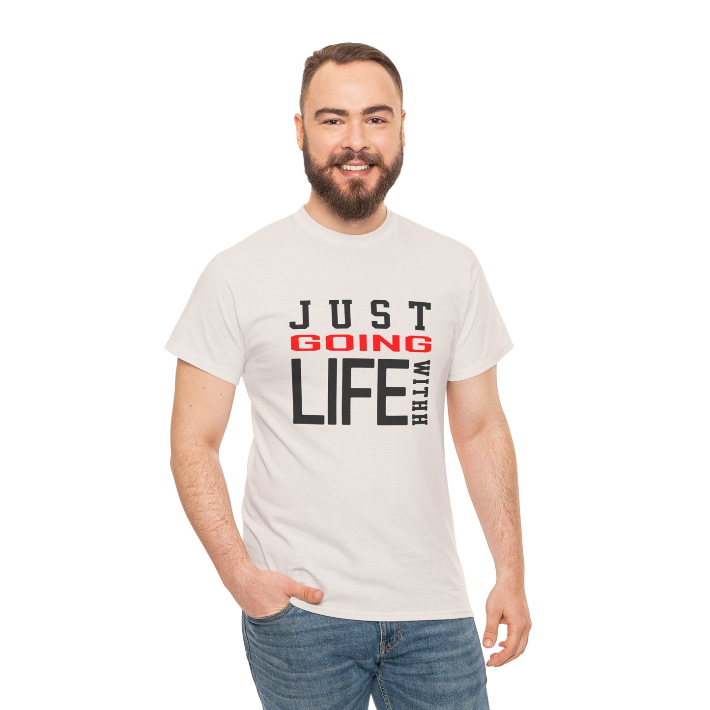 Just Going With Life Premium Aesthetic Minimalist Tee