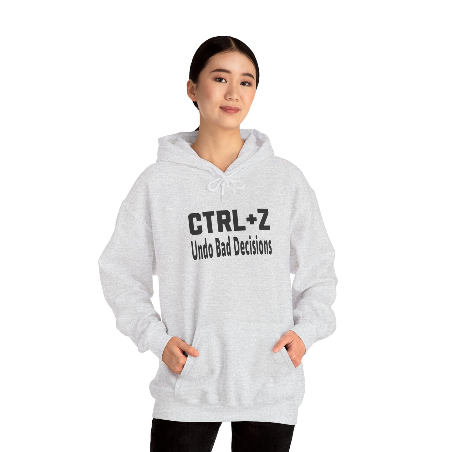 Funny CTRL+Z Undo Bad Decisions Tech Humor Hoodie