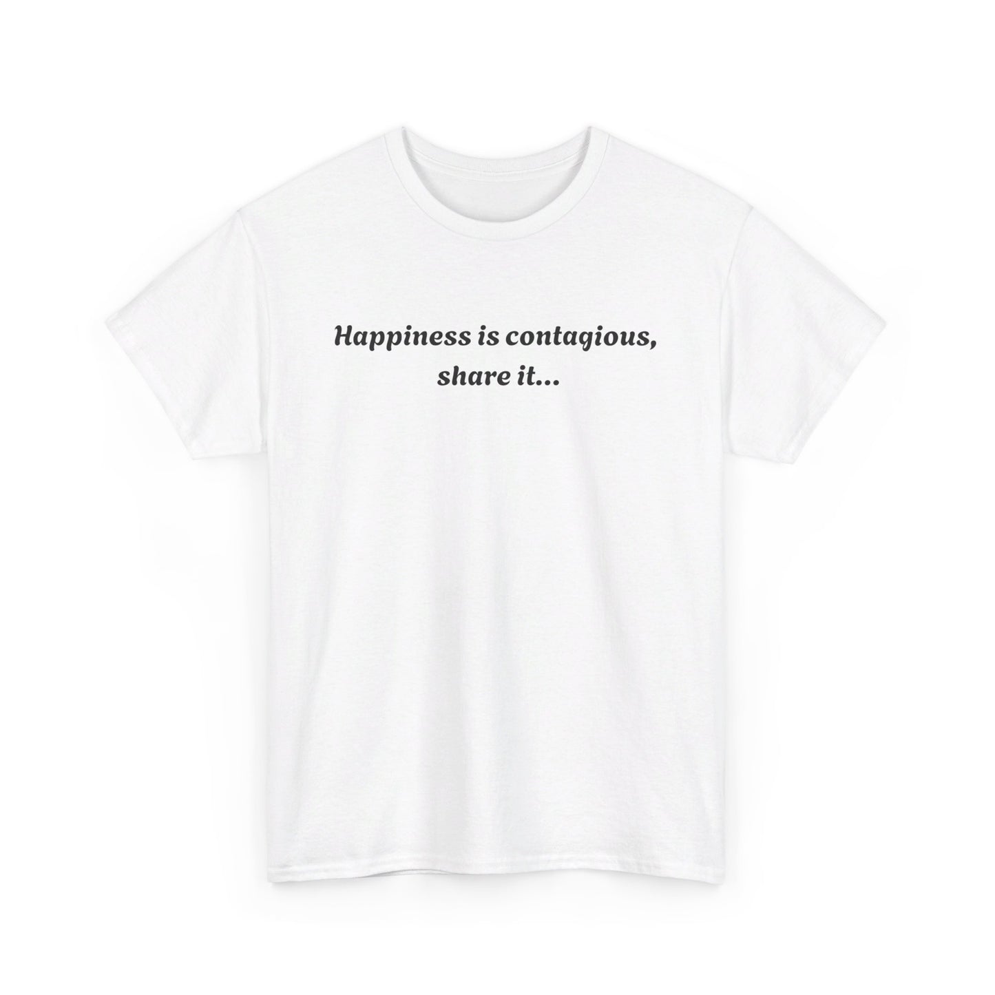 Happiness is contagious Unisex Heavy Cotton Tee