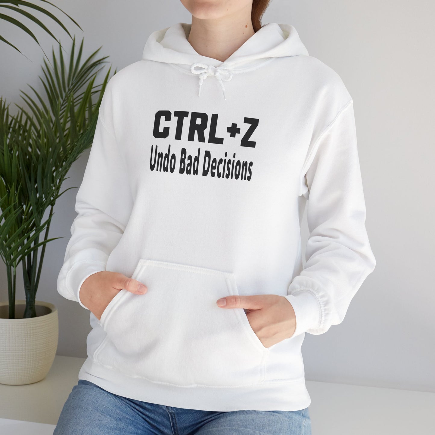 Funny CTRL+Z Undo Bad Decisions Tech Humor Hoodie