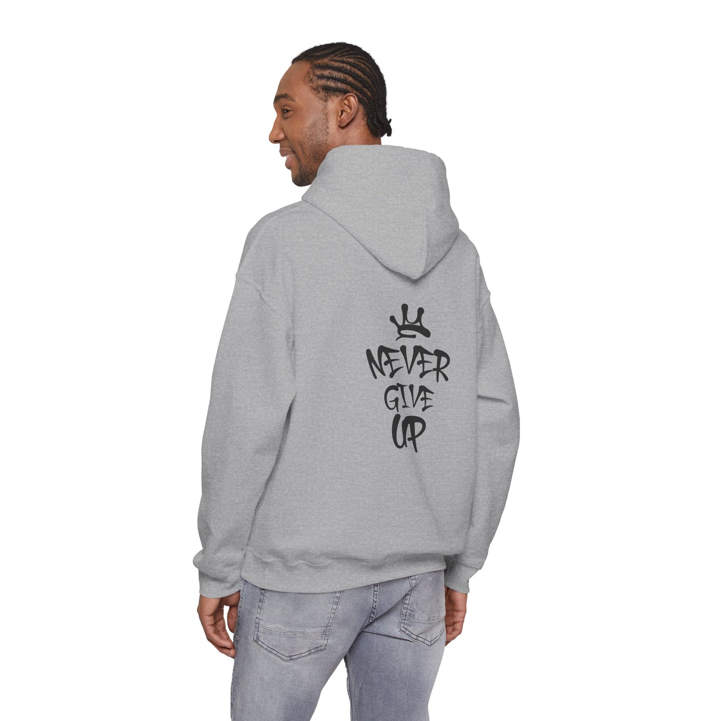 Never Give Up Motivational Hoodie