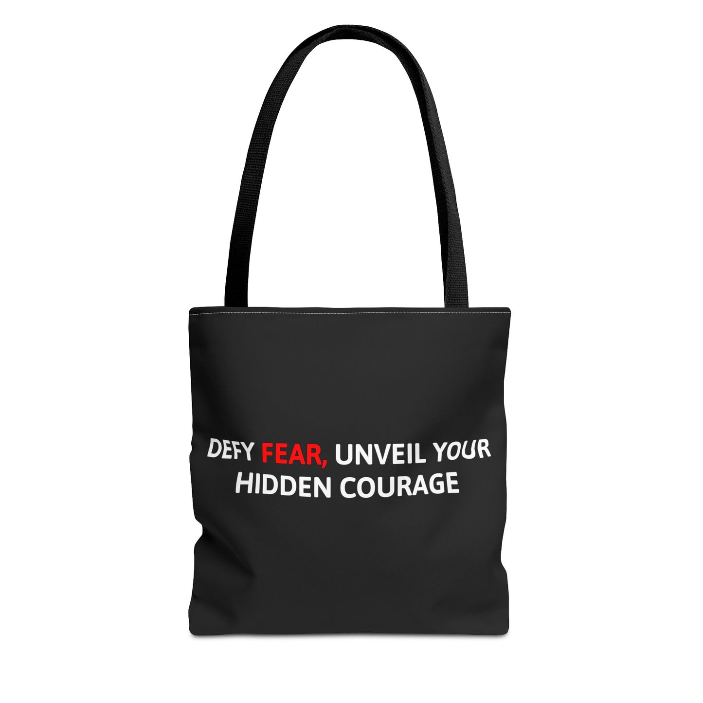 Courage Tote Bag - Defy Fear, Unveil your hidden courage