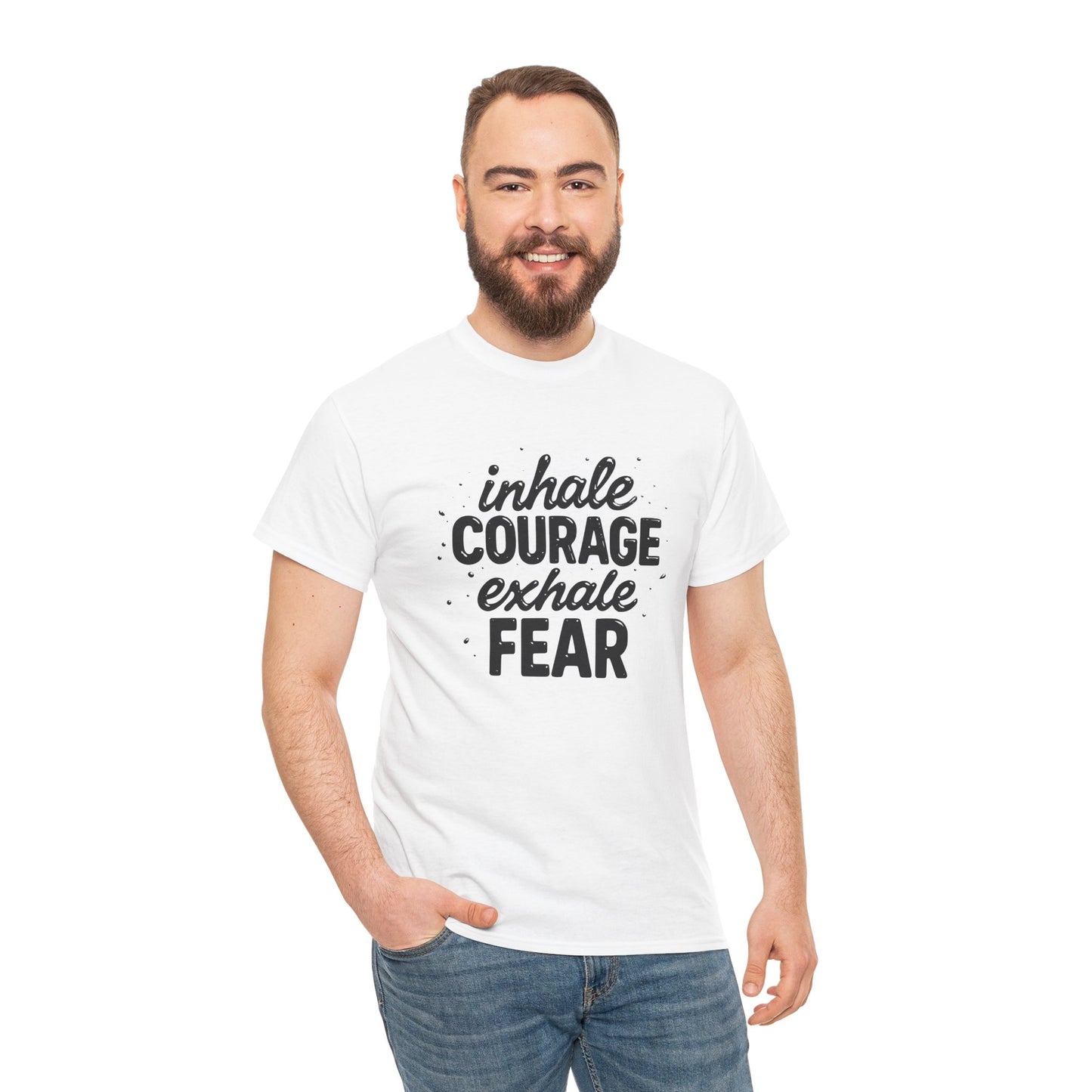 Inhale Courage, Exhale Fear Premium Graphic Tee