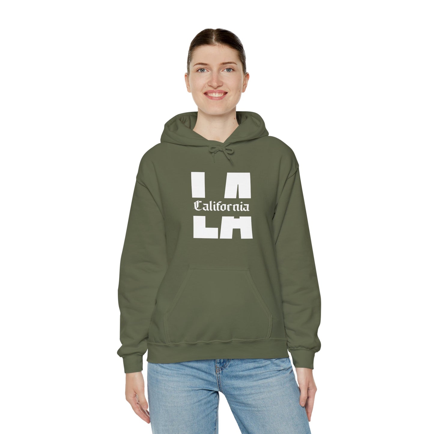 LA California Retro Block Hoodie