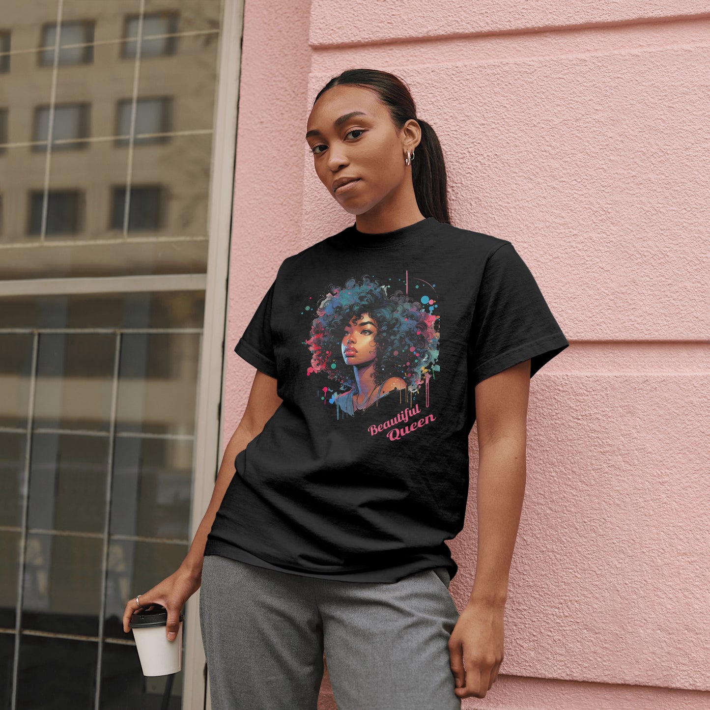 Beautiful Queen Cotton Tee express shipping available