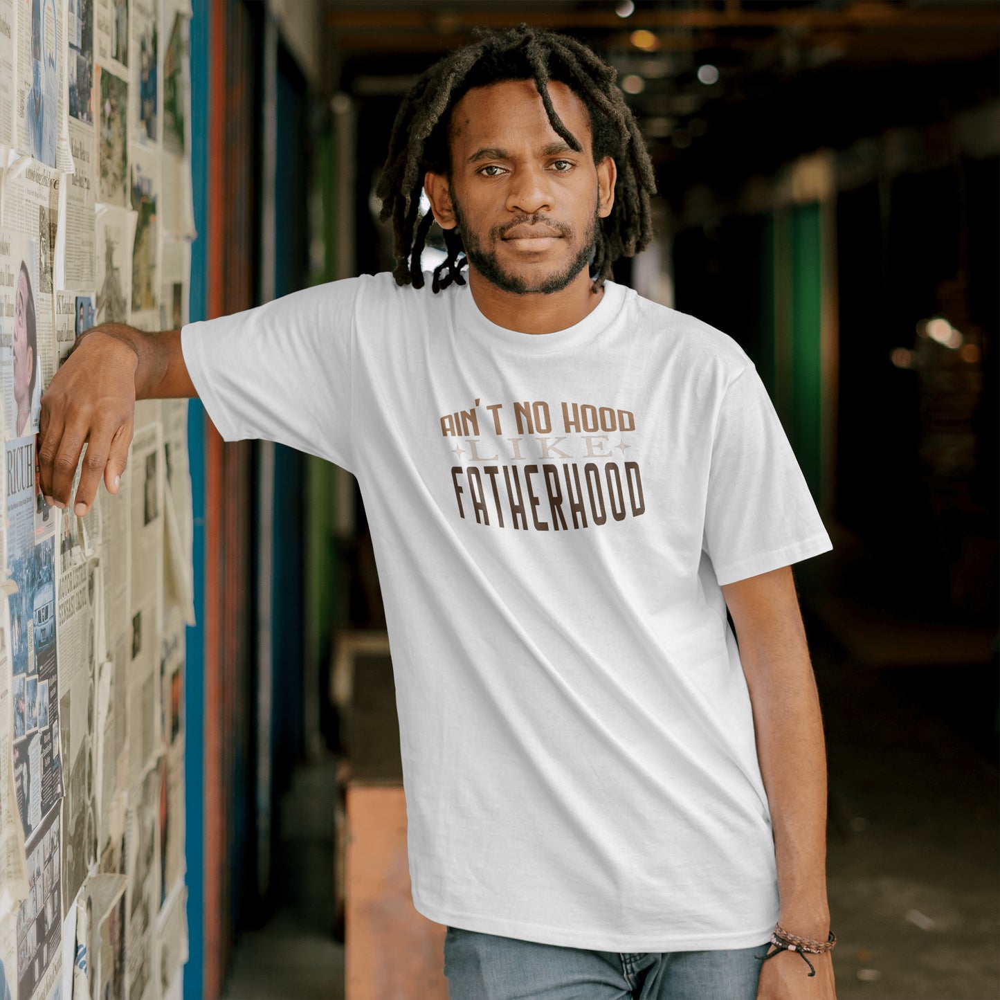 Ain't no hood like fatherhood Unisex HD Cotton™ T-shirt