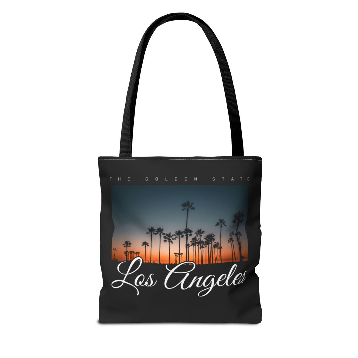 Golden Hour: Los Angeles Sunset Palm Premium Canvas Tote