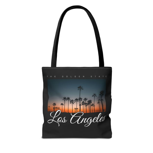 Golden Hour: Los Angeles Sunset Palm Premium Canvas Tote