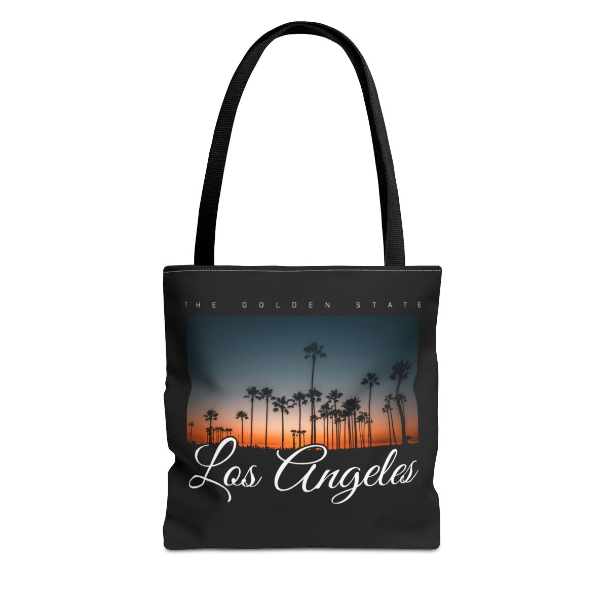 Golden Hour: Los Angeles Sunset Palm Premium Canvas Tote